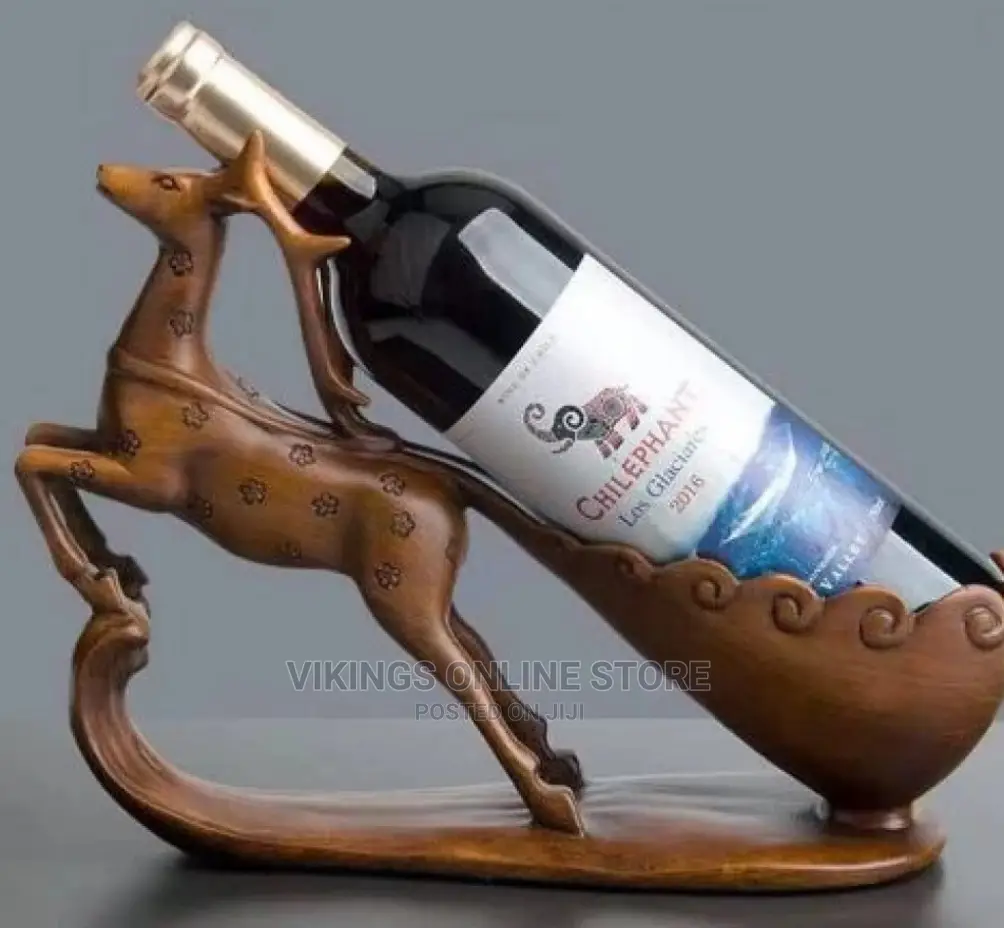 Horse Wine Bottle Holder Home Decor Glass Stand Rack Bar