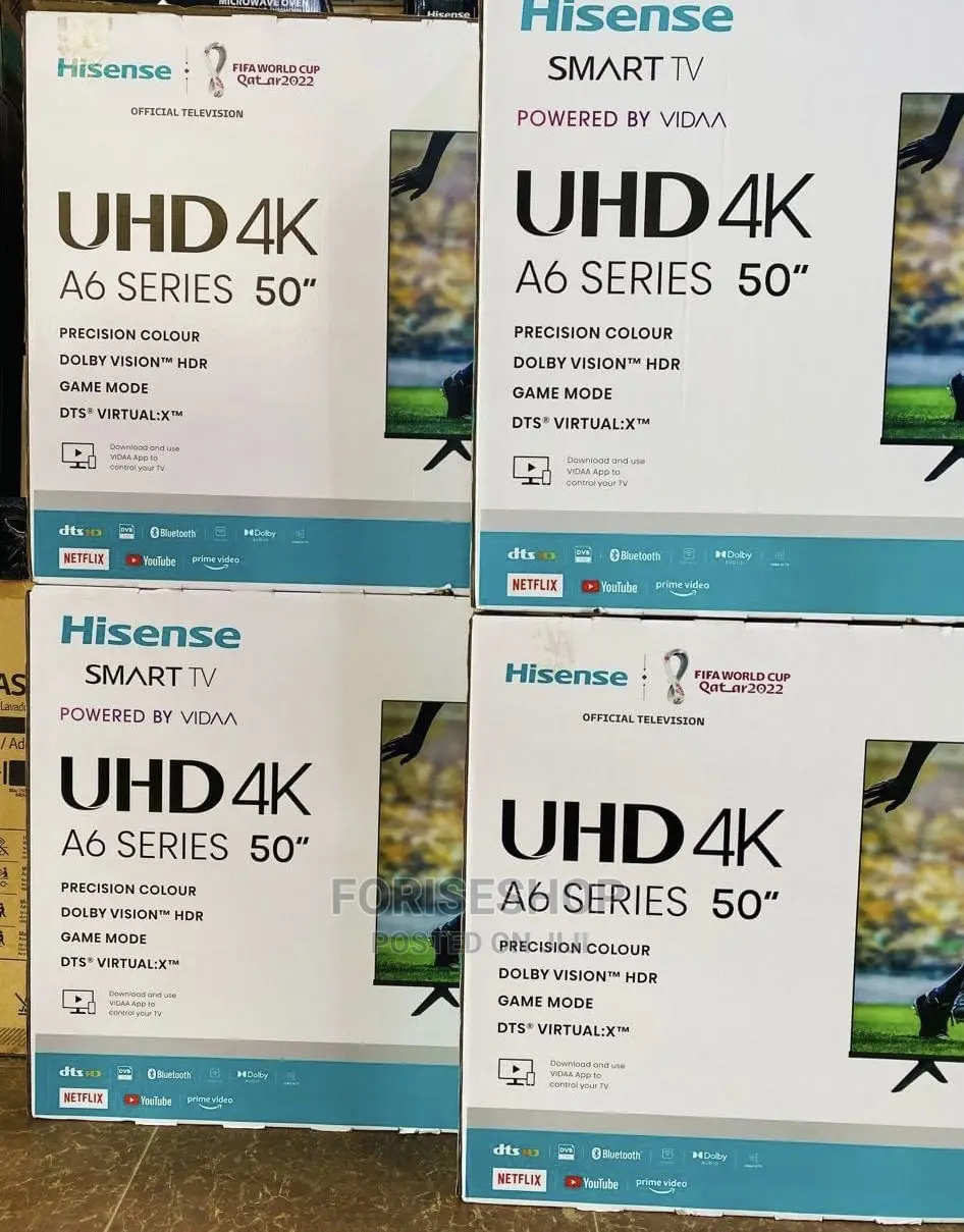Hisense 50 Inches Smart 4k Uhd Tvs Flameless