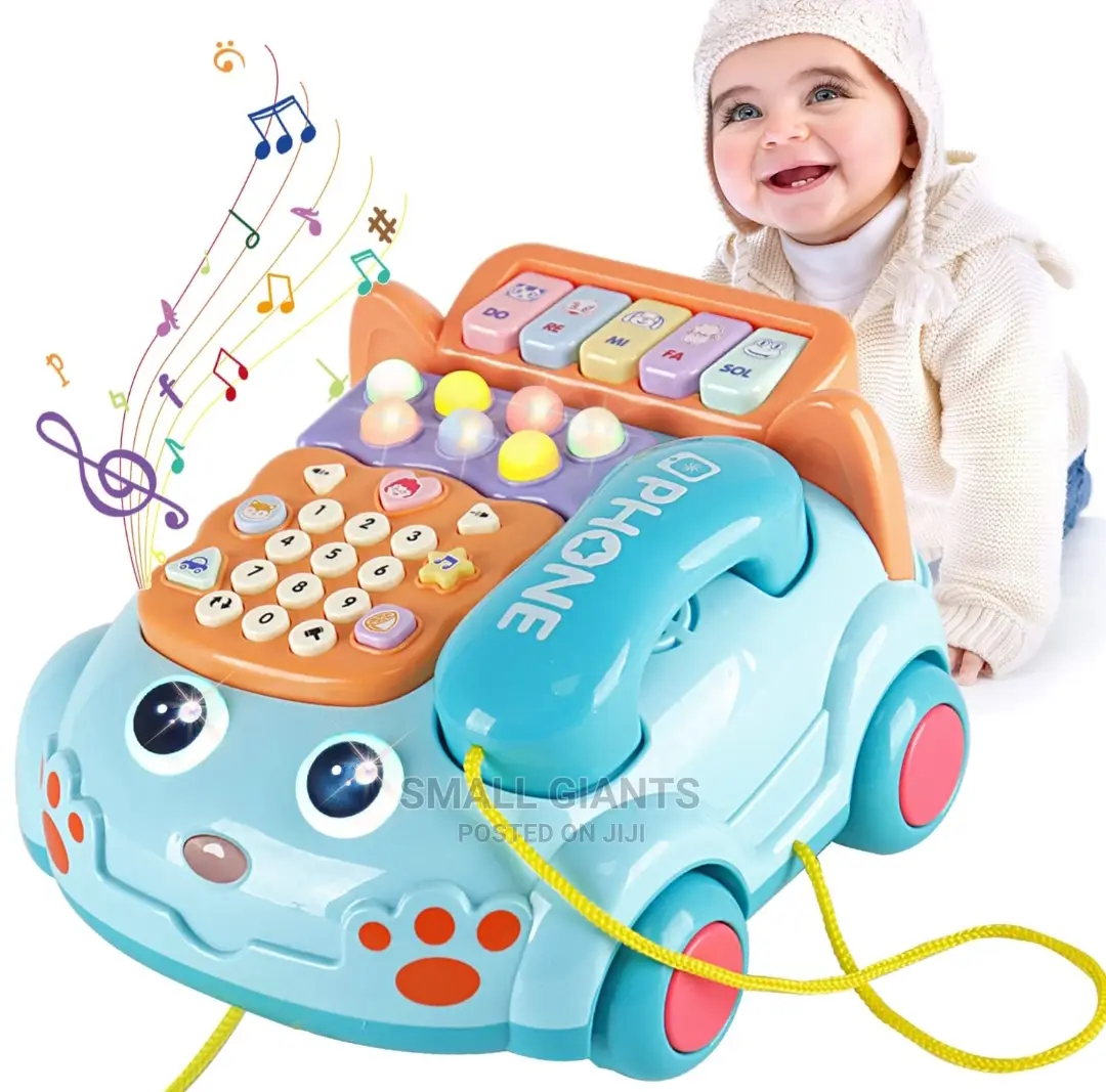 6 in 1 Baby Telephone Cartoon Toy Car