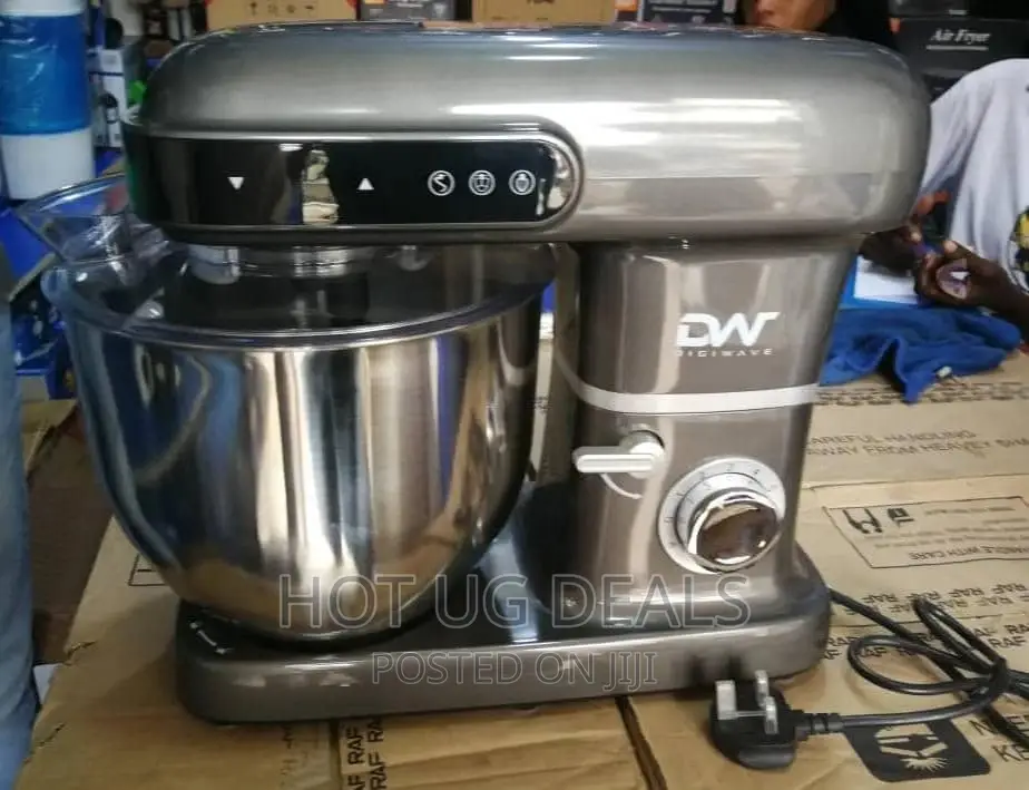 Digi Wave Stand Mixer 1500W 10L 9speeds 3 Attachment -Silver