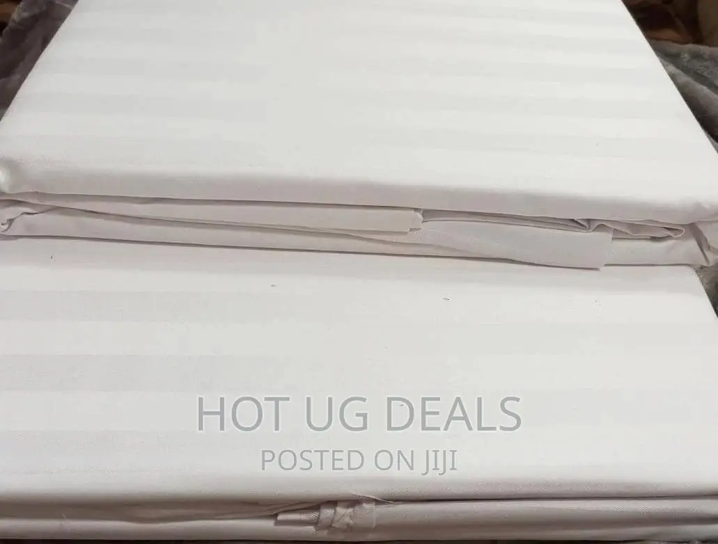 5x6 4pcs Hotel Collection Bedsheets With Strips - Cream