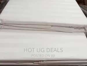 5x6 4pcs Hotel Collection Bedsheets With Strips - Cream