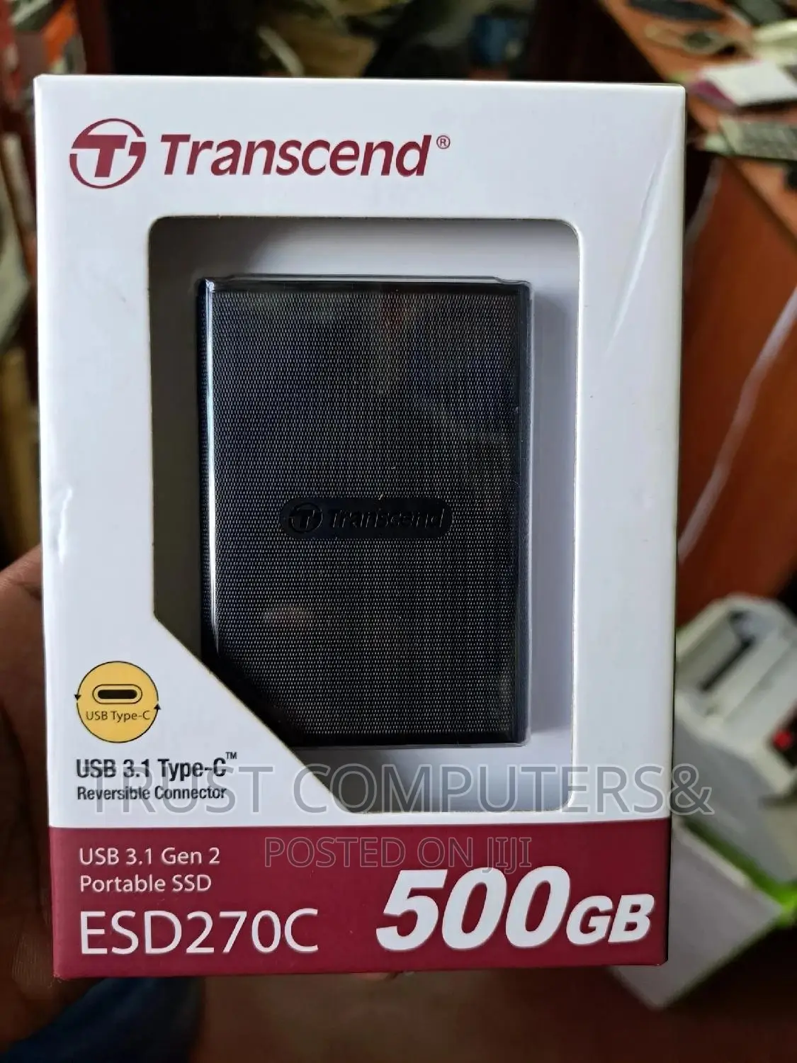 500gb Transcend External SDD 3.1 Usb C