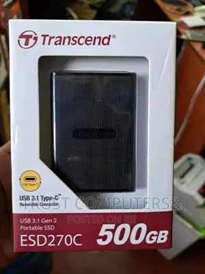 500gb Transcend External SDD 3.1 Usb C