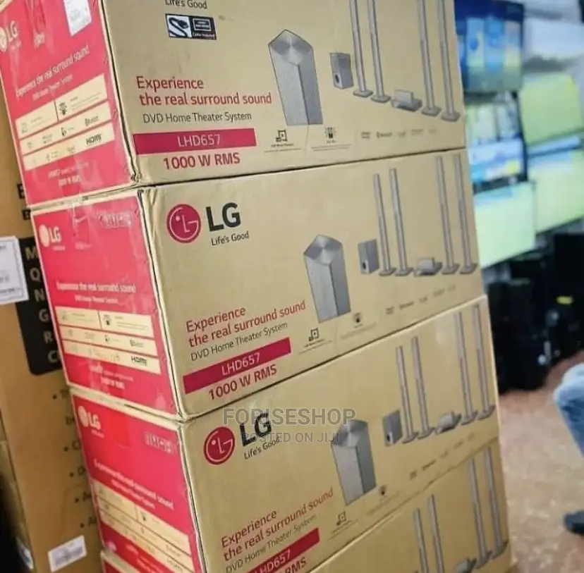 LG Home Theaters LHD657 Real Sound 4tall Boys Available
