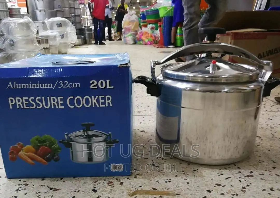 20L Pressure Cooker Aluminum,Super-Pressure Cooker - Silver