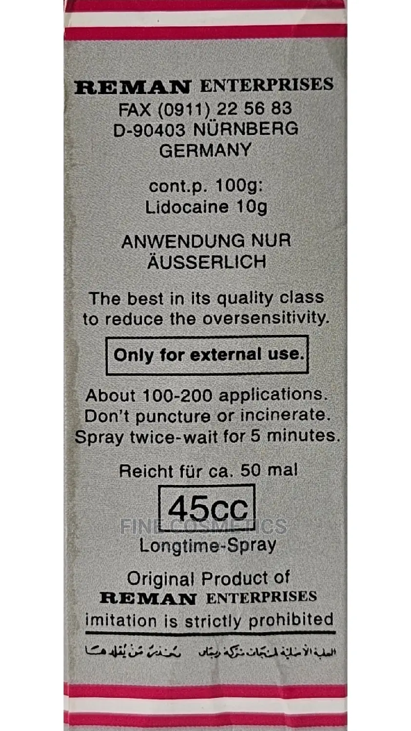 REMAN'S D00Z 14000 Men's Sex Ejaculation Delay Spray