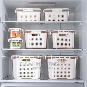 Multifunctional 2in1 Fridge Drain Basket/ Storage Container