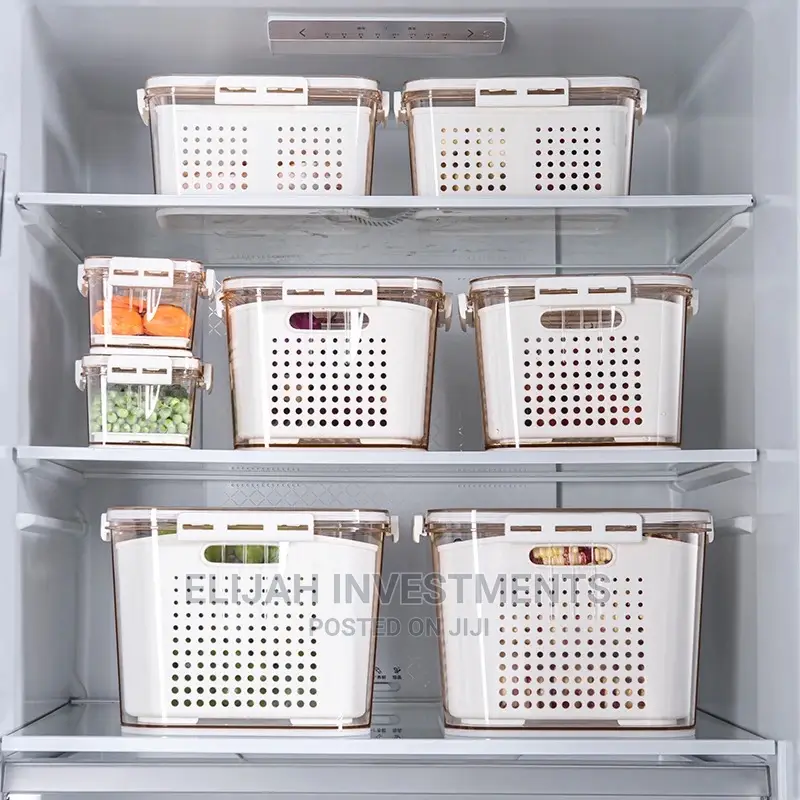 Multifunctional 2in1 Fridge Drain Basket/ Storage Container