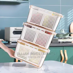 Multifunctional 2in1 Fridge Drain Basket/ Storage Container