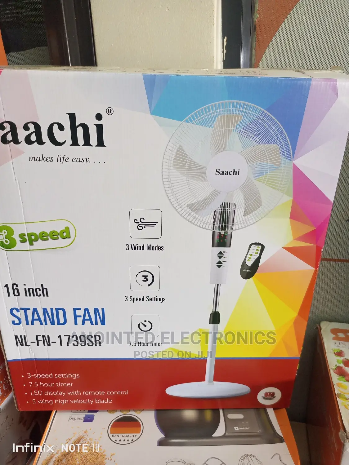 Sachi Stand Remote Control Fan