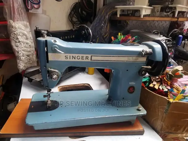 希少/ SINGER 188U Blue Champion / 動作品 / 付属品完備 昭和レトロ 