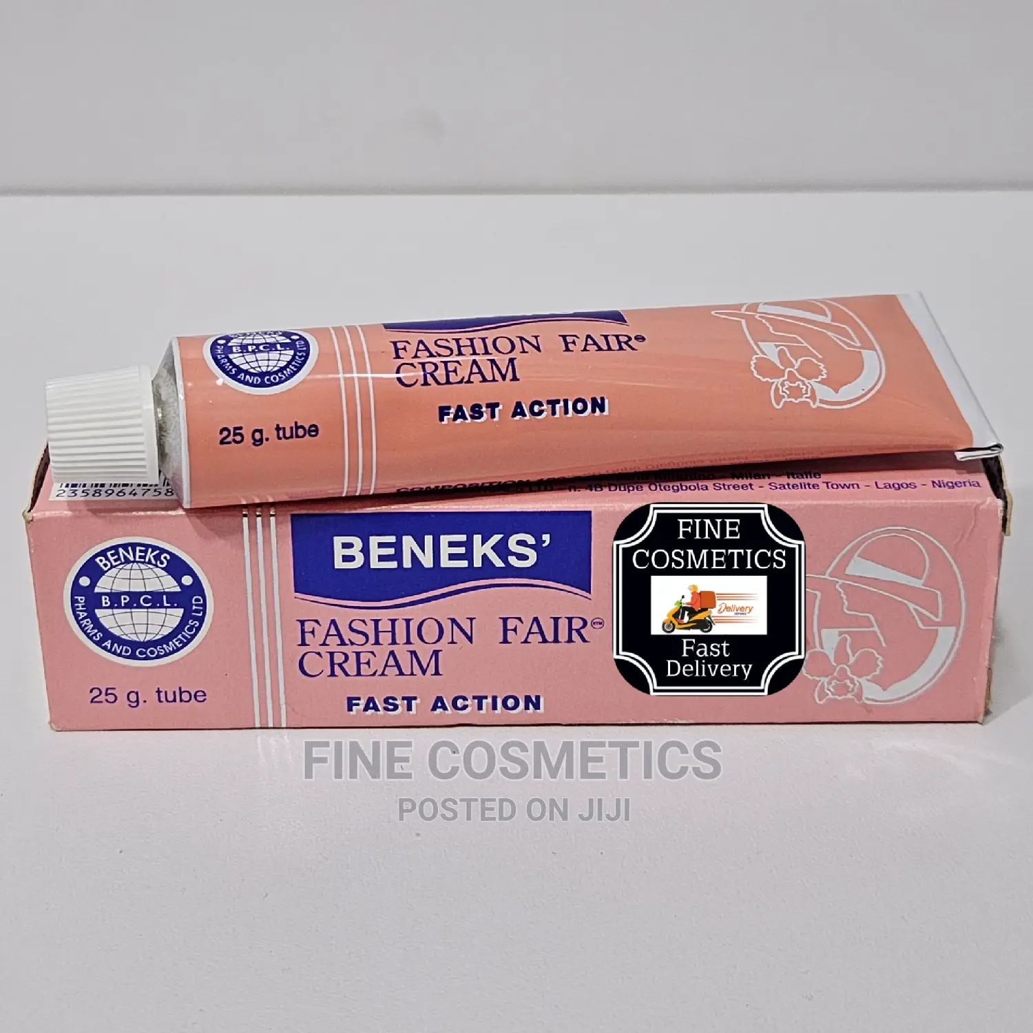 Original Beneks Fashion Fair Tube Fast Lightening Cream Tube