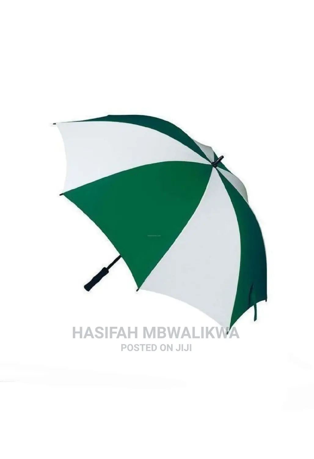 Striped Umbrella- Green,White