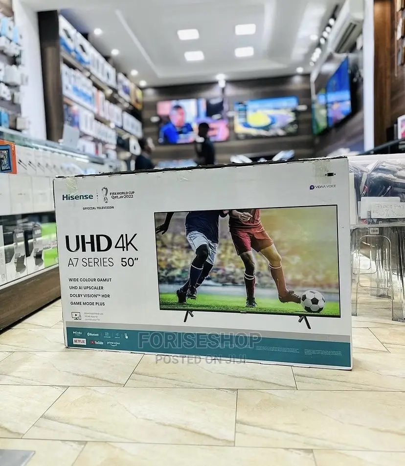 Hisense 50inch Brand New A6 Model Uhd Smart Tvs