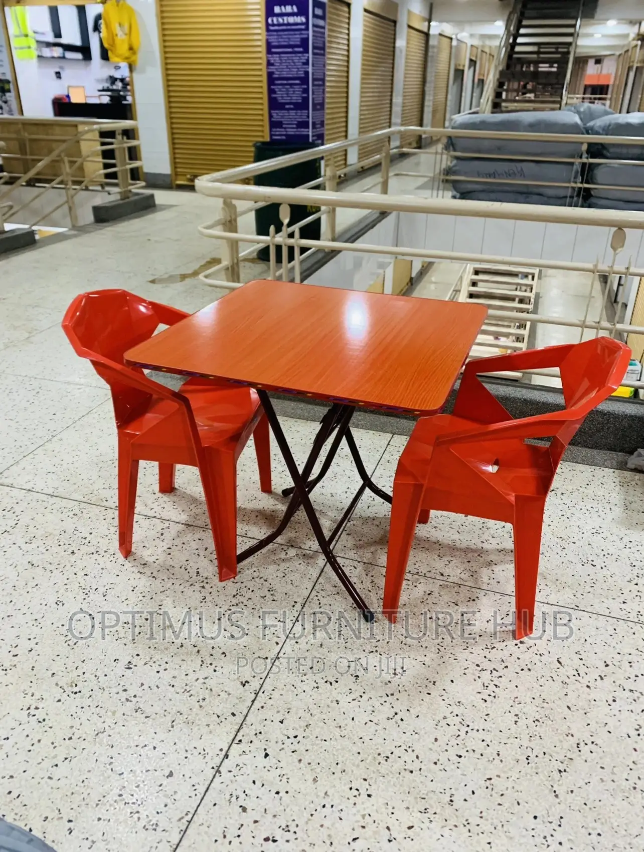 Foldable Table and Two Chairs