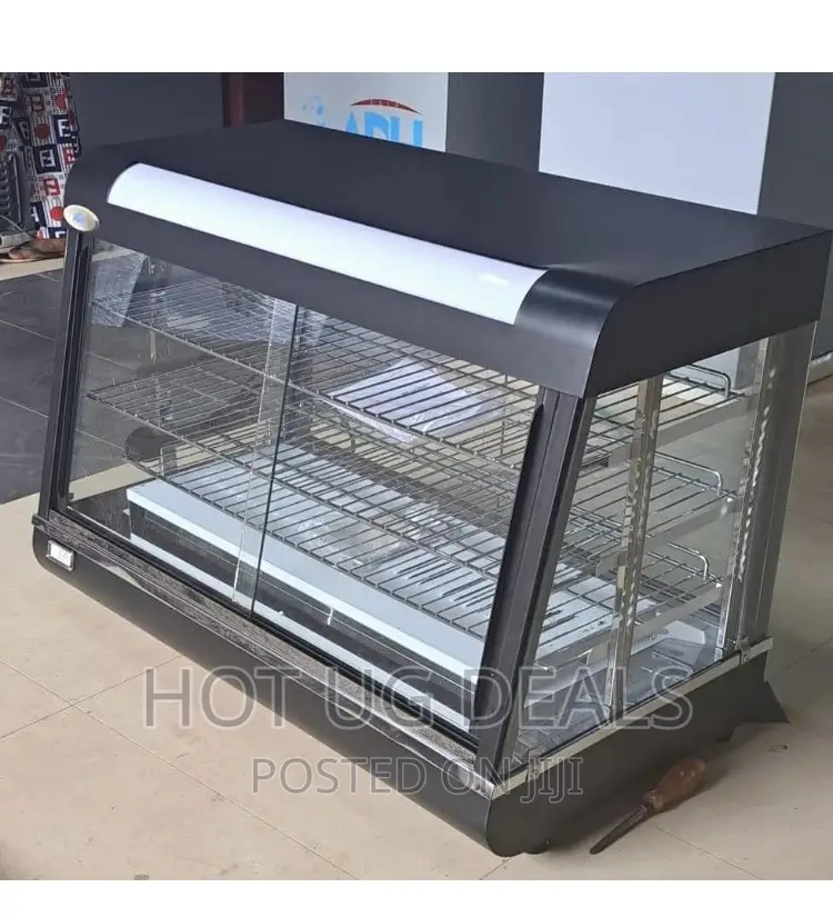 2 Tray Food Display Warmer - Black
