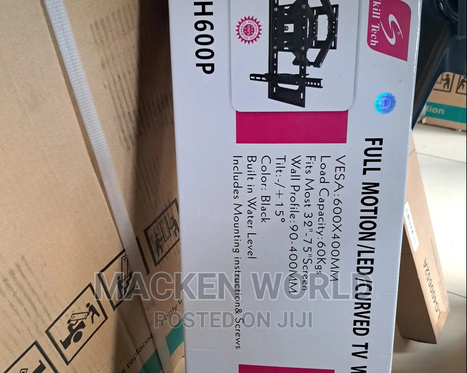 Standard Wall Mount for TV 32 to 75 Inches. 60kgs