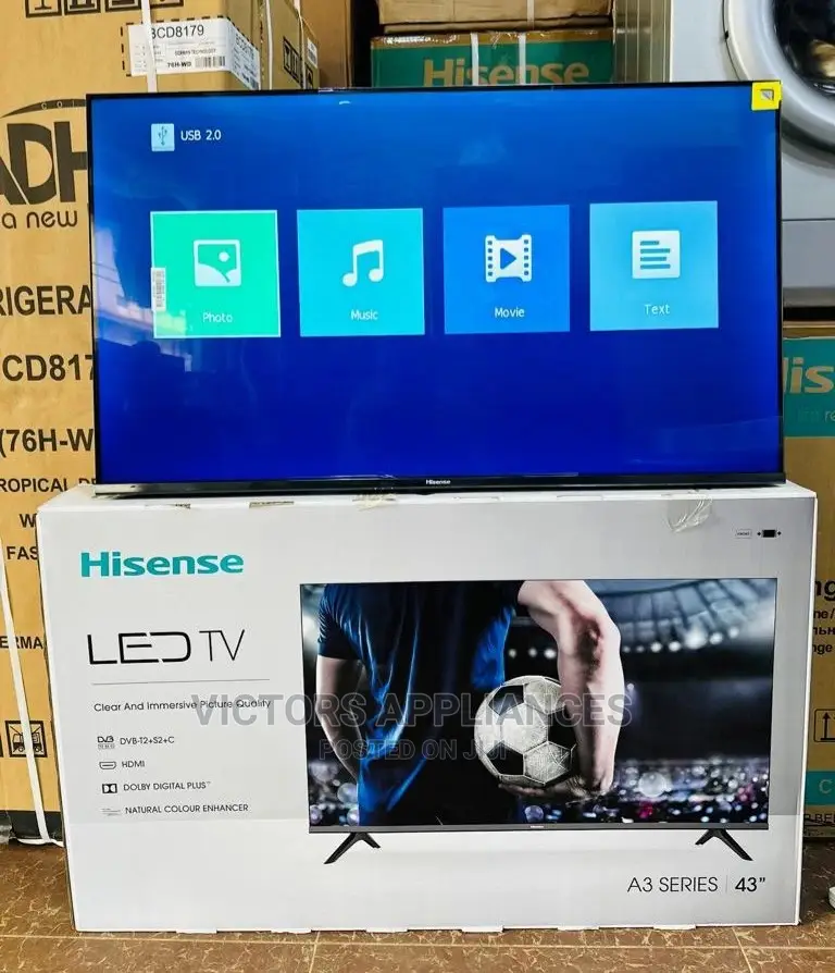 Hisense Brand New Digital TV 43inch Frameless