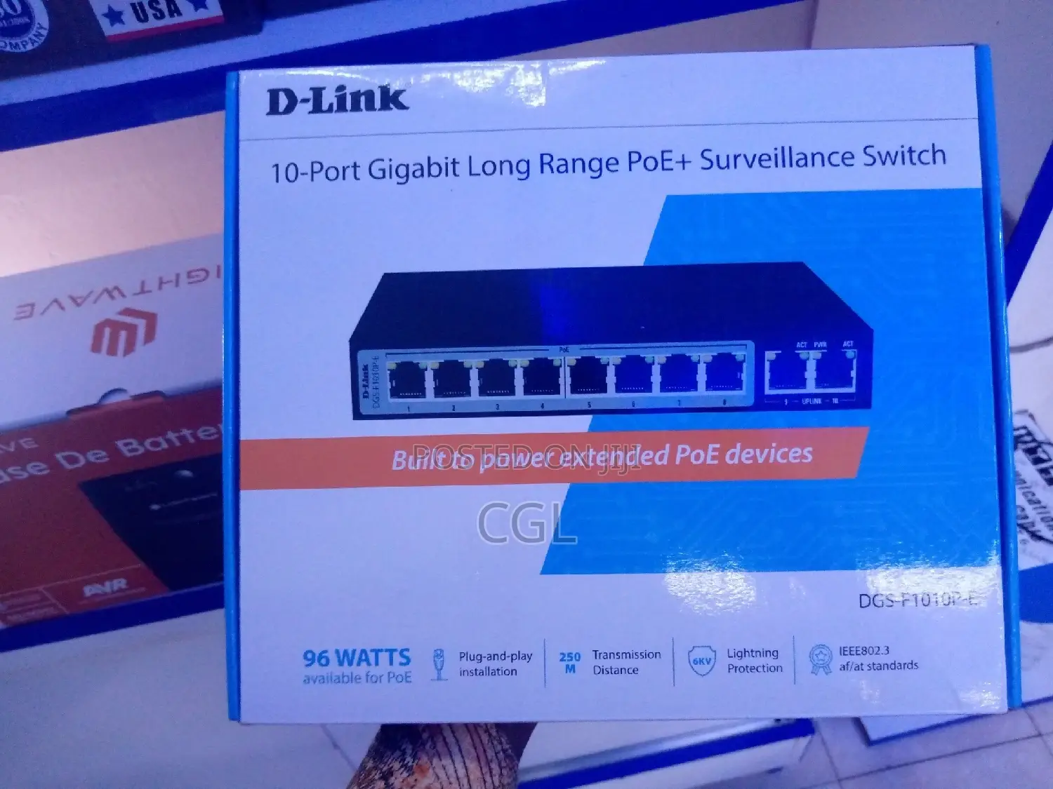 8port 10port D-Link Gigabit Poe+Surveillance 8 Port Poe