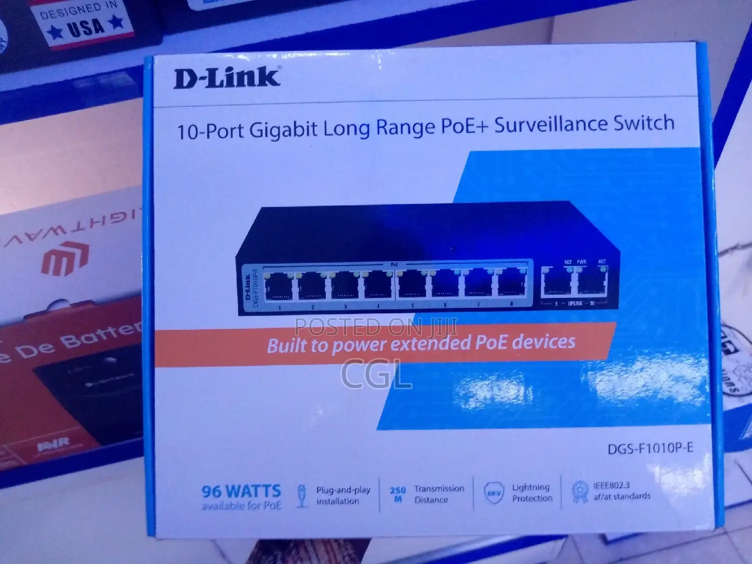 8port 10port D-Link Gigabit Poe+Surveillance 8 Port Poe