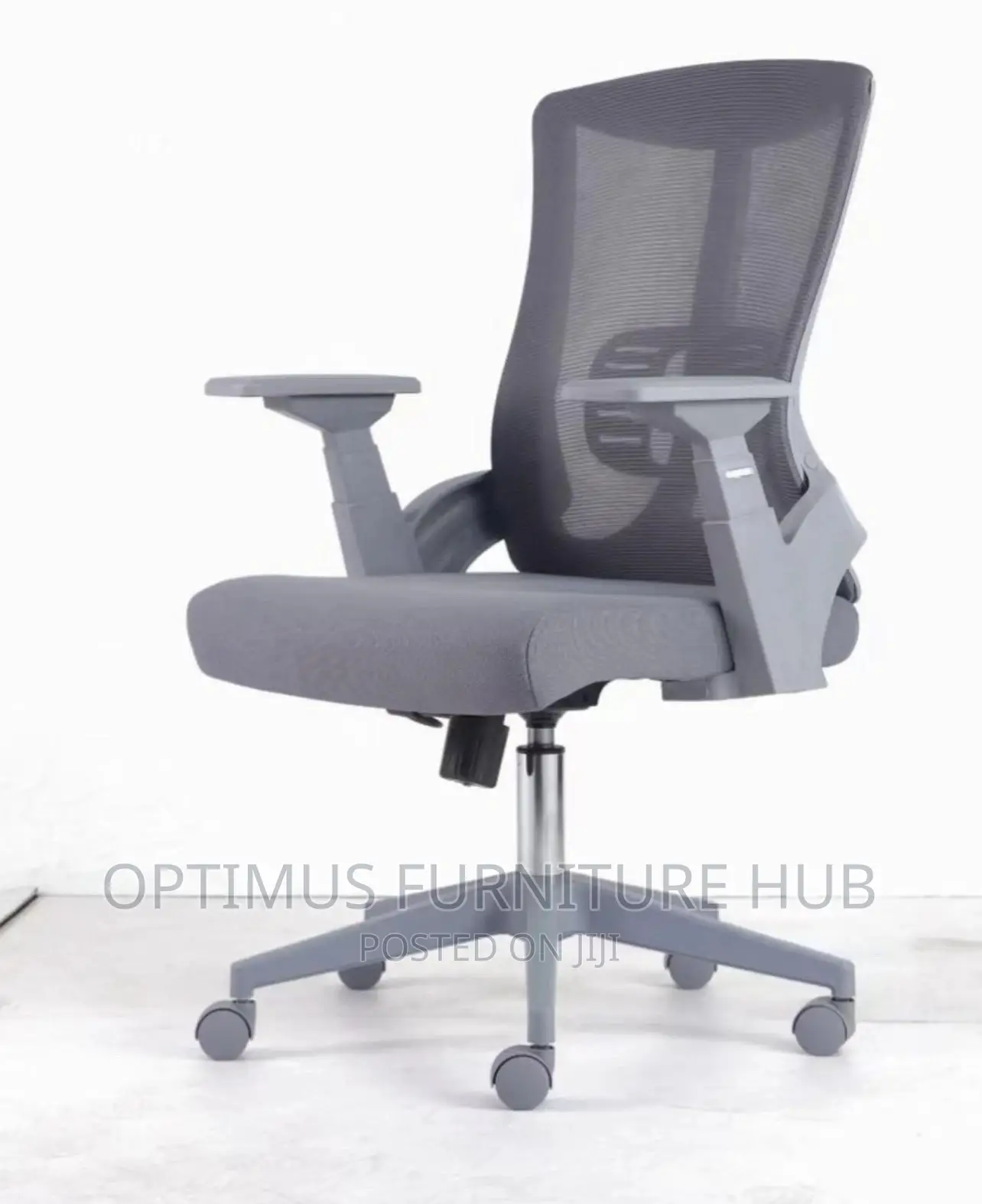 Gray Office Chair (Swivel)