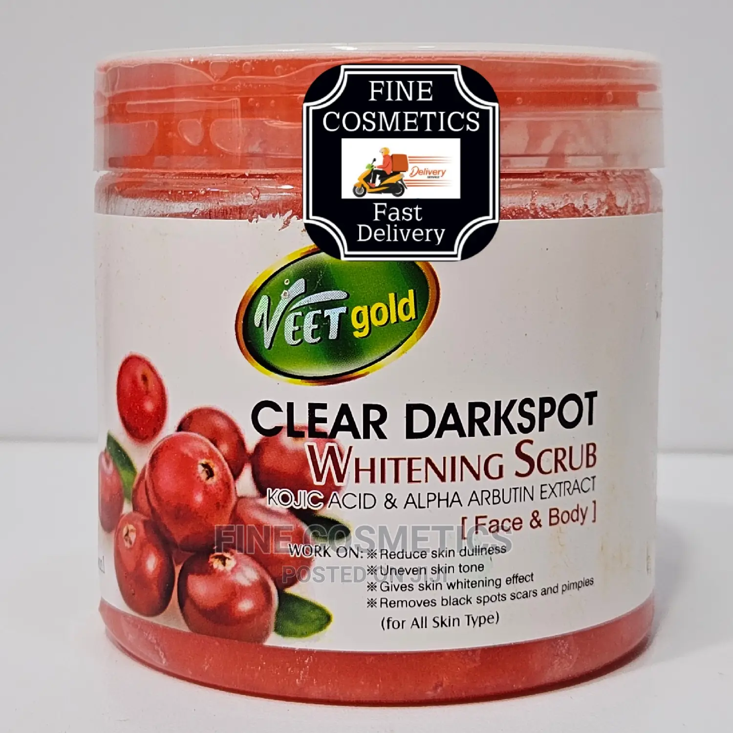 Original VEET GOLD Whitening + Exfoliating Face+Body Scrubs