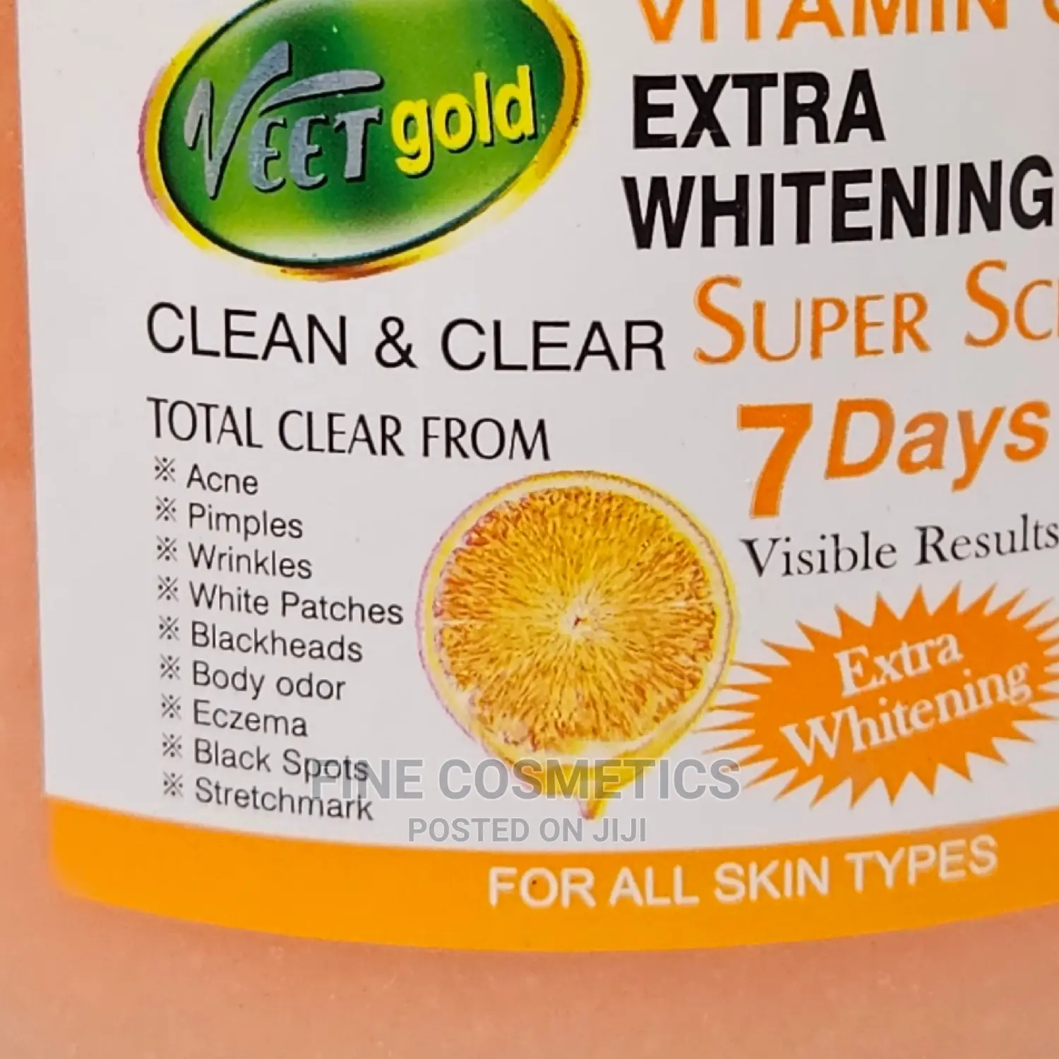 Original VEET GOLD Whitening + Exfoliating Face+Body Scrubs