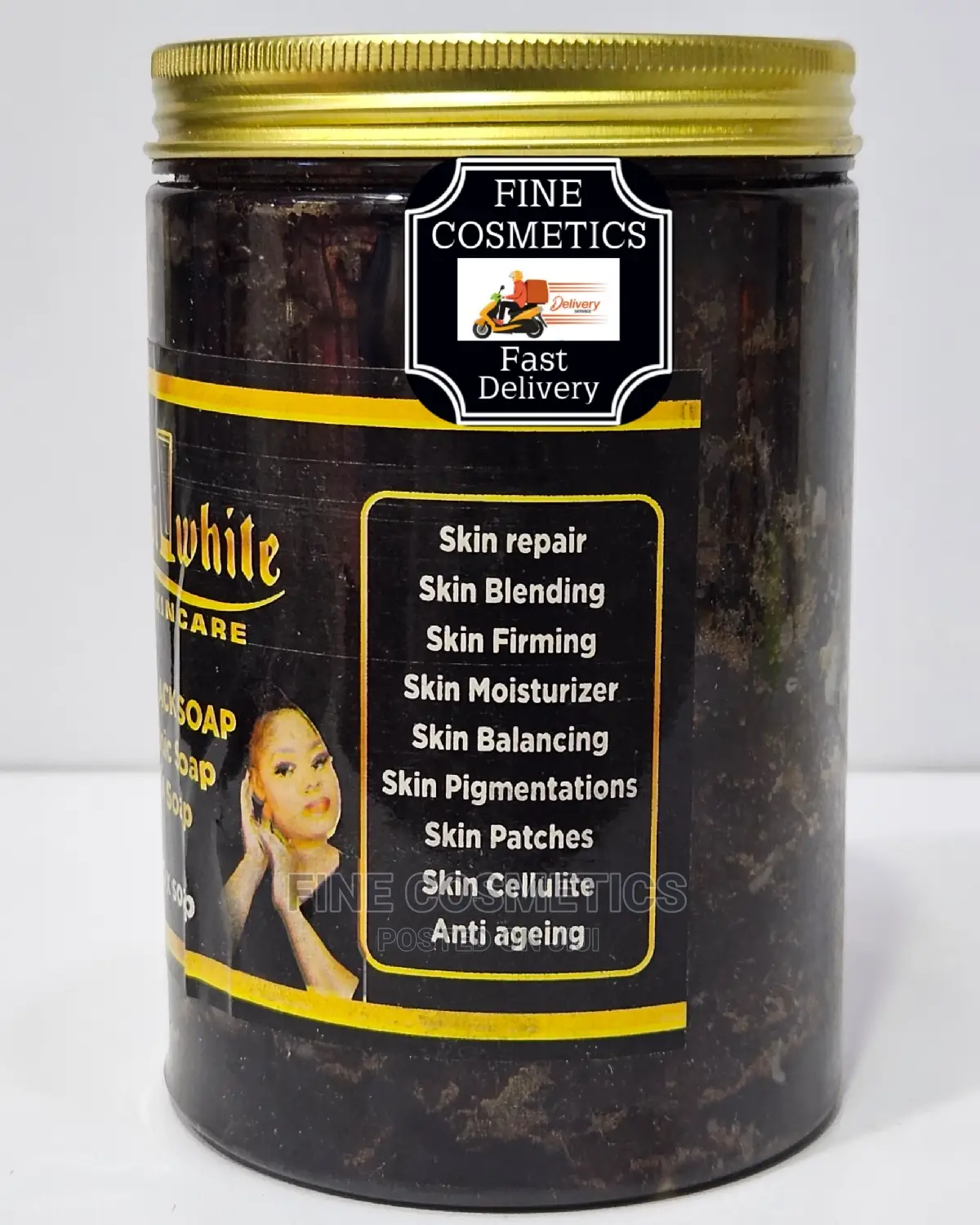 ABEBI WHITE VIP Skin Care Nigerian Super Toning Black Soap.