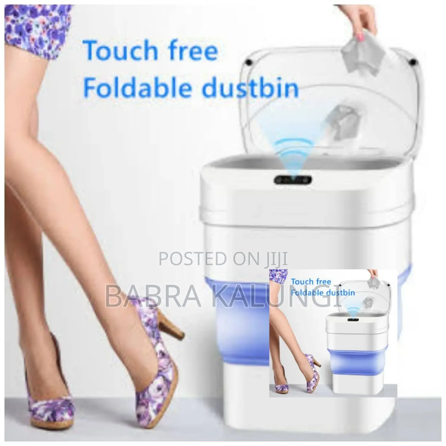 Smart Sensor Folding Trash Can