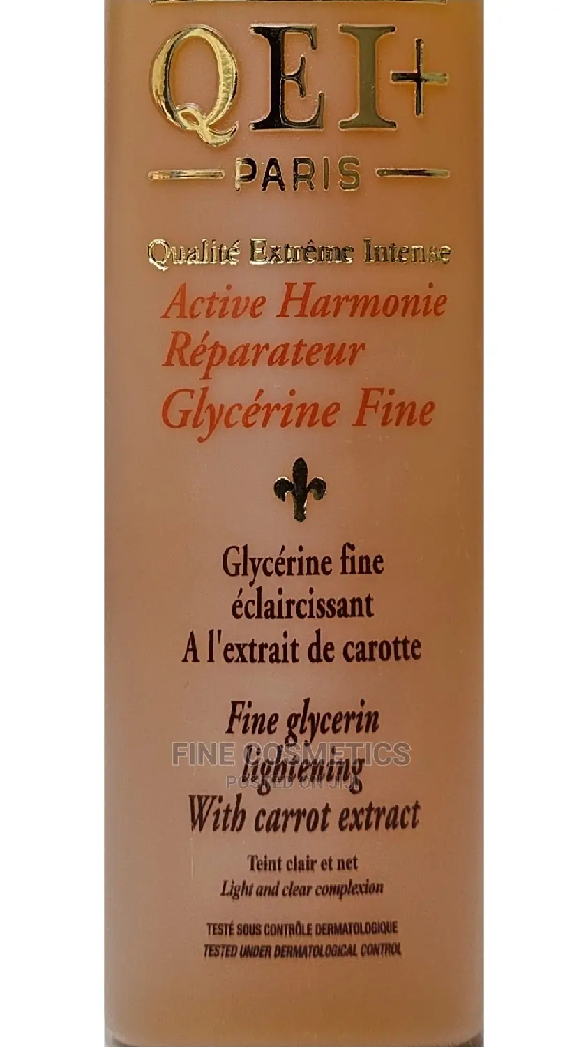 Qei+ Active Harmony Reparatur Carot Lightening Fine Glycerin