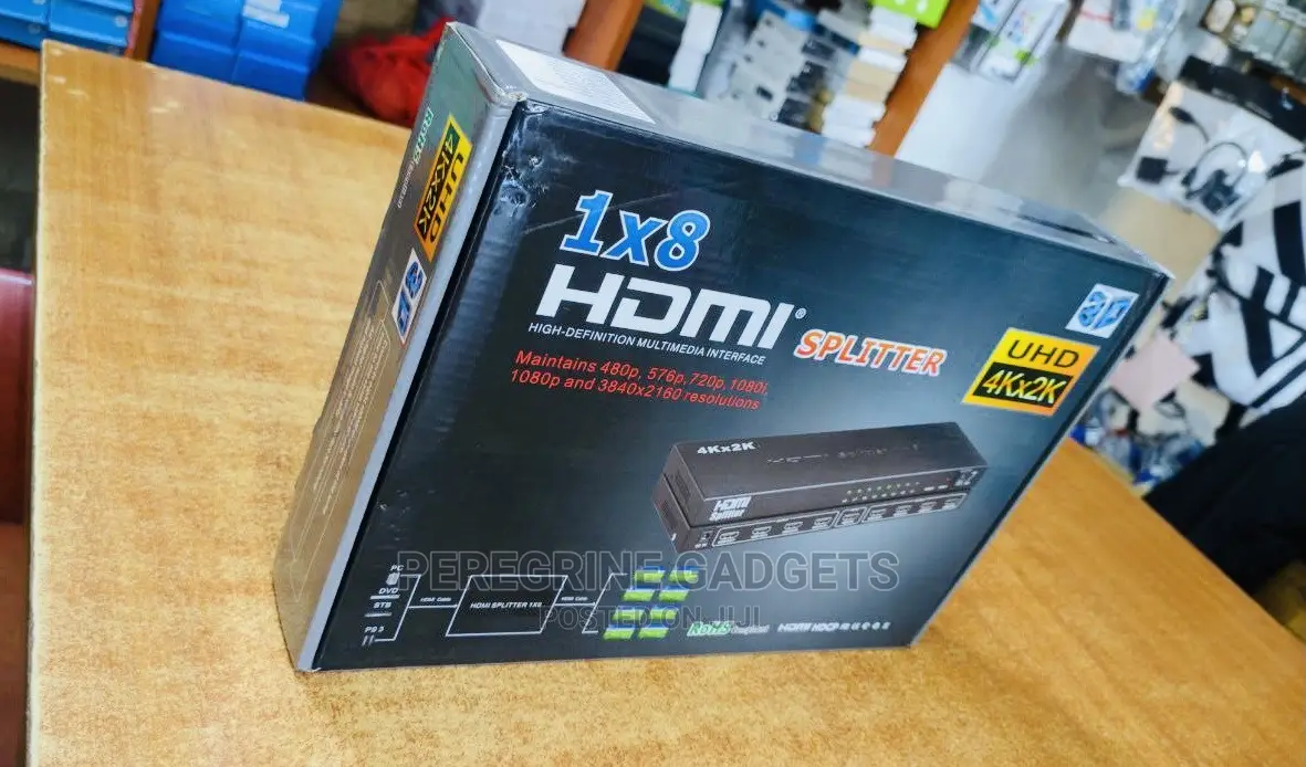 8-Port HDMI Splitter 60hz I in 8out