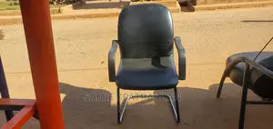 Black Office Chair Folded Legs