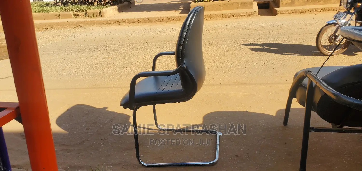 Black Office Chair Folded Legs