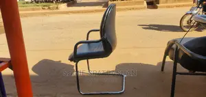 Black Office Chair Folded Legs