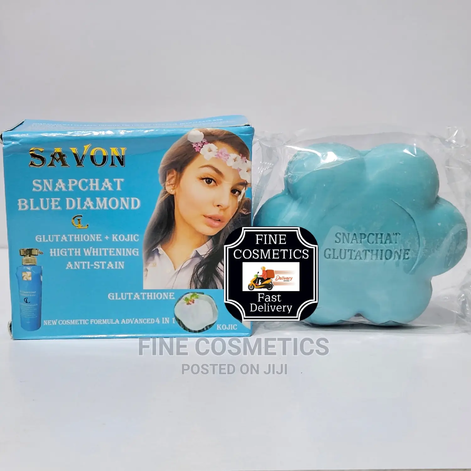 SNAPCHAT Soap Blue Diamond Gluta + Kojic Acid Whitening Soap