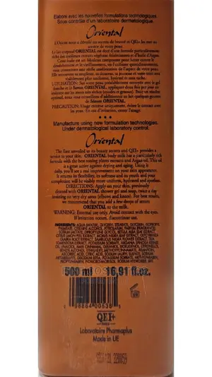 QEI+ Quality Extrem Intense Oriental Argan Oil Toning Lotion