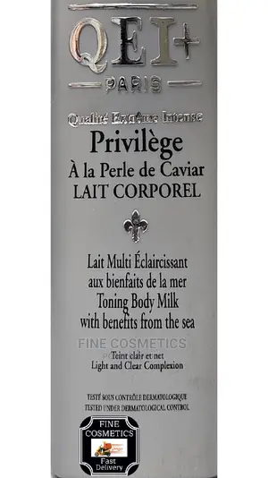 Original Qei+ Privilege Lightening Toning Body Lotion Caviar