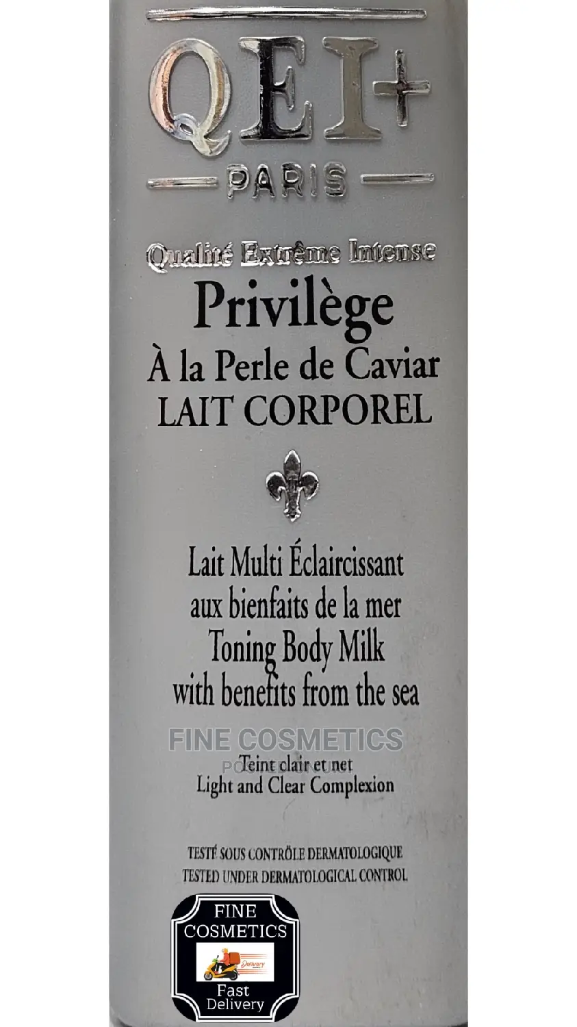 Original Qei+ Privilege Lightening Toning Body Lotion Caviar