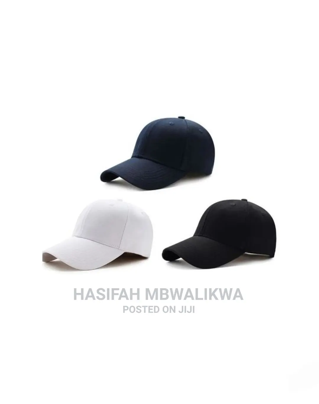 Plain Black Cap