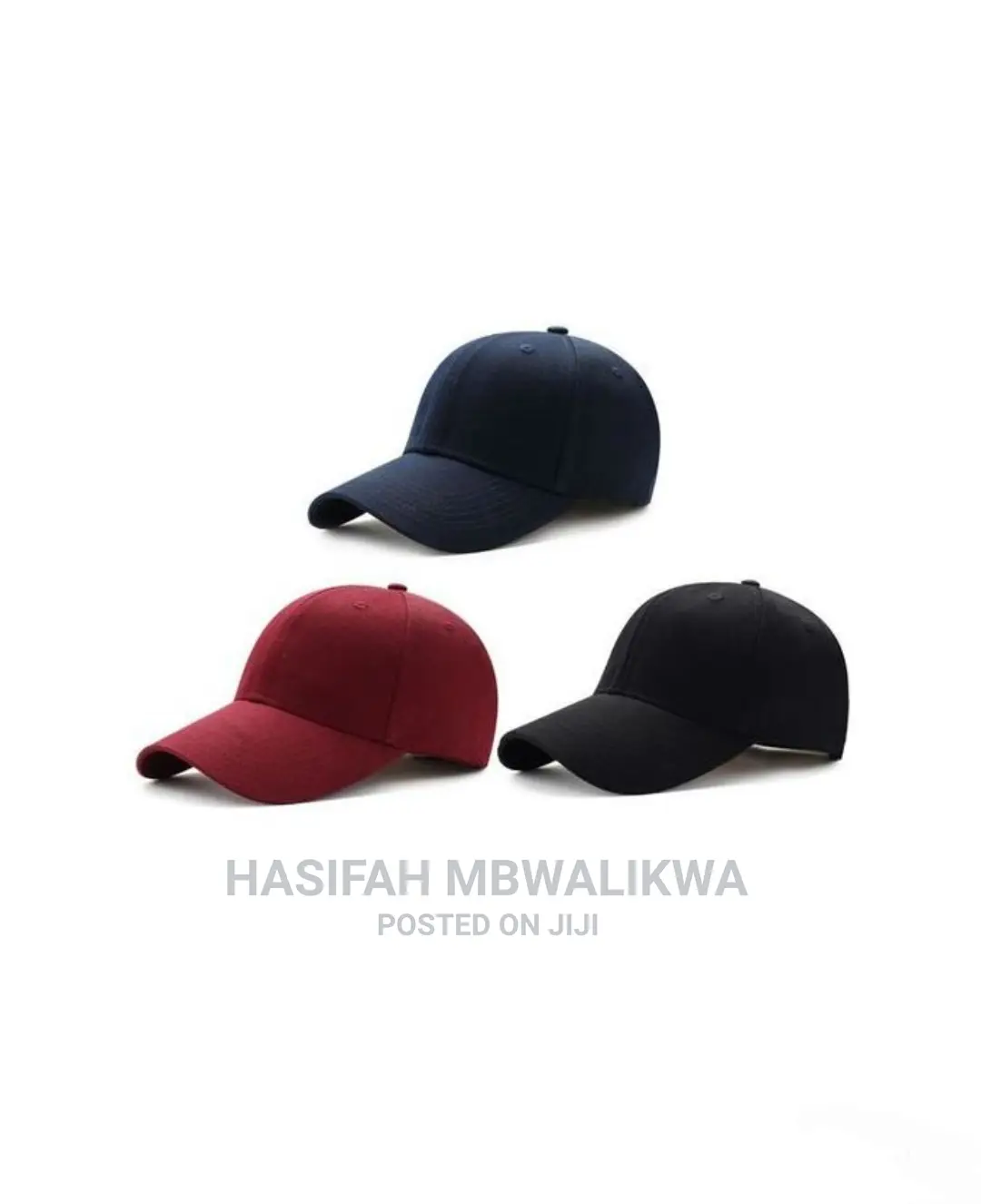 Plain Black Cap