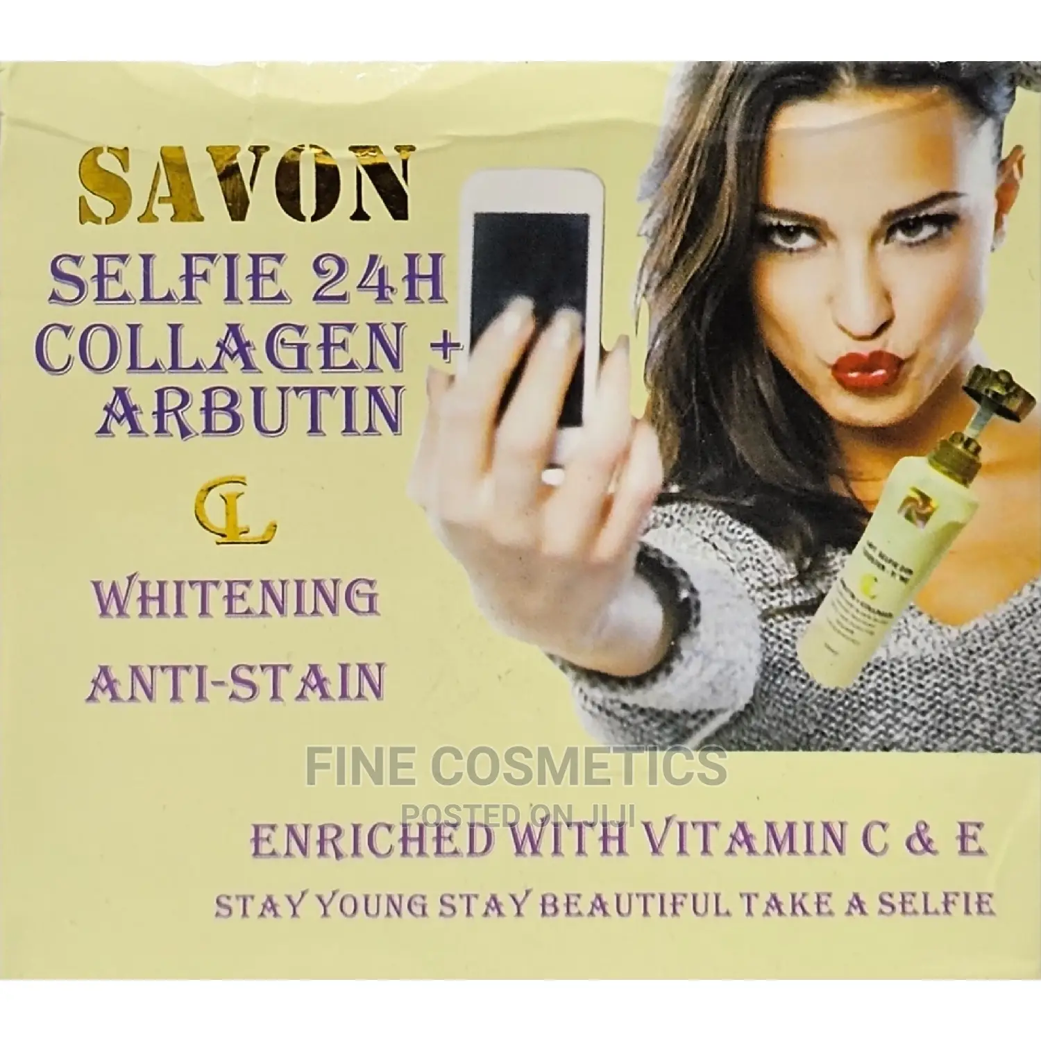 Selfie Soap 24H Collagen Whiten'g Black Spot Corrector Soap