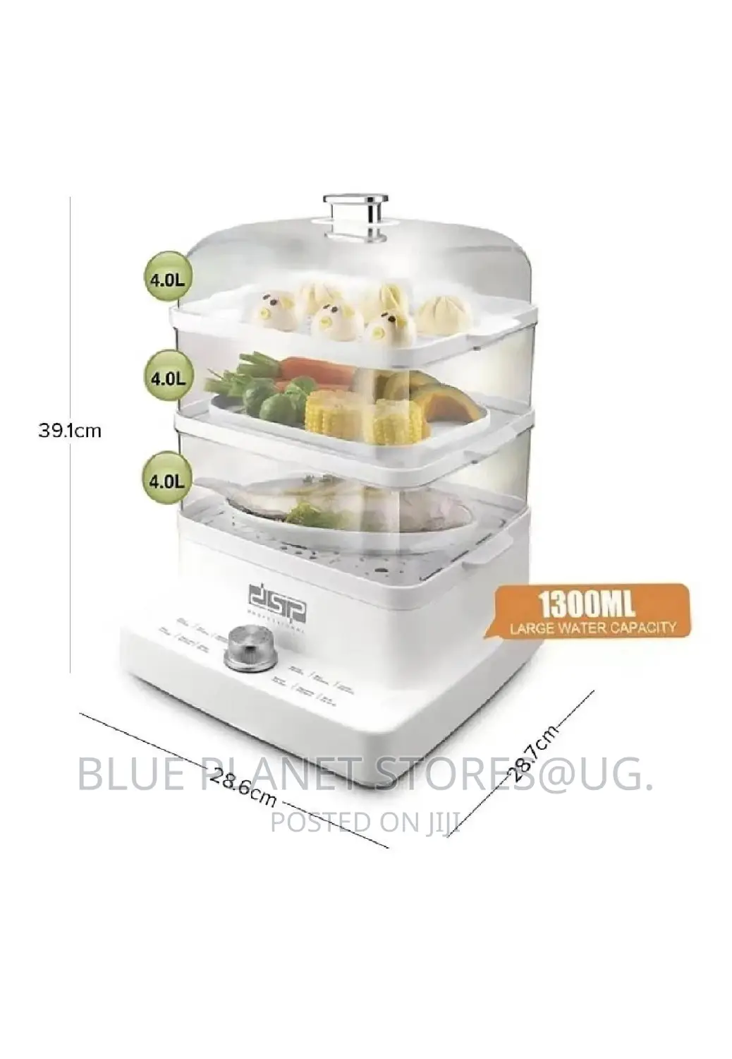 DSP 4.0L × 3 Layers Electric Food Steamer \\ 1200w \\ KA5015