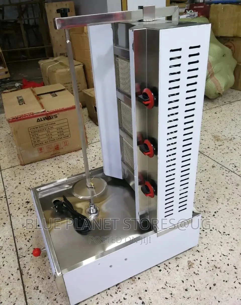 Automatic Gas Shawarma Machines \\ 3 Burners \\ COMMERCIAL.
