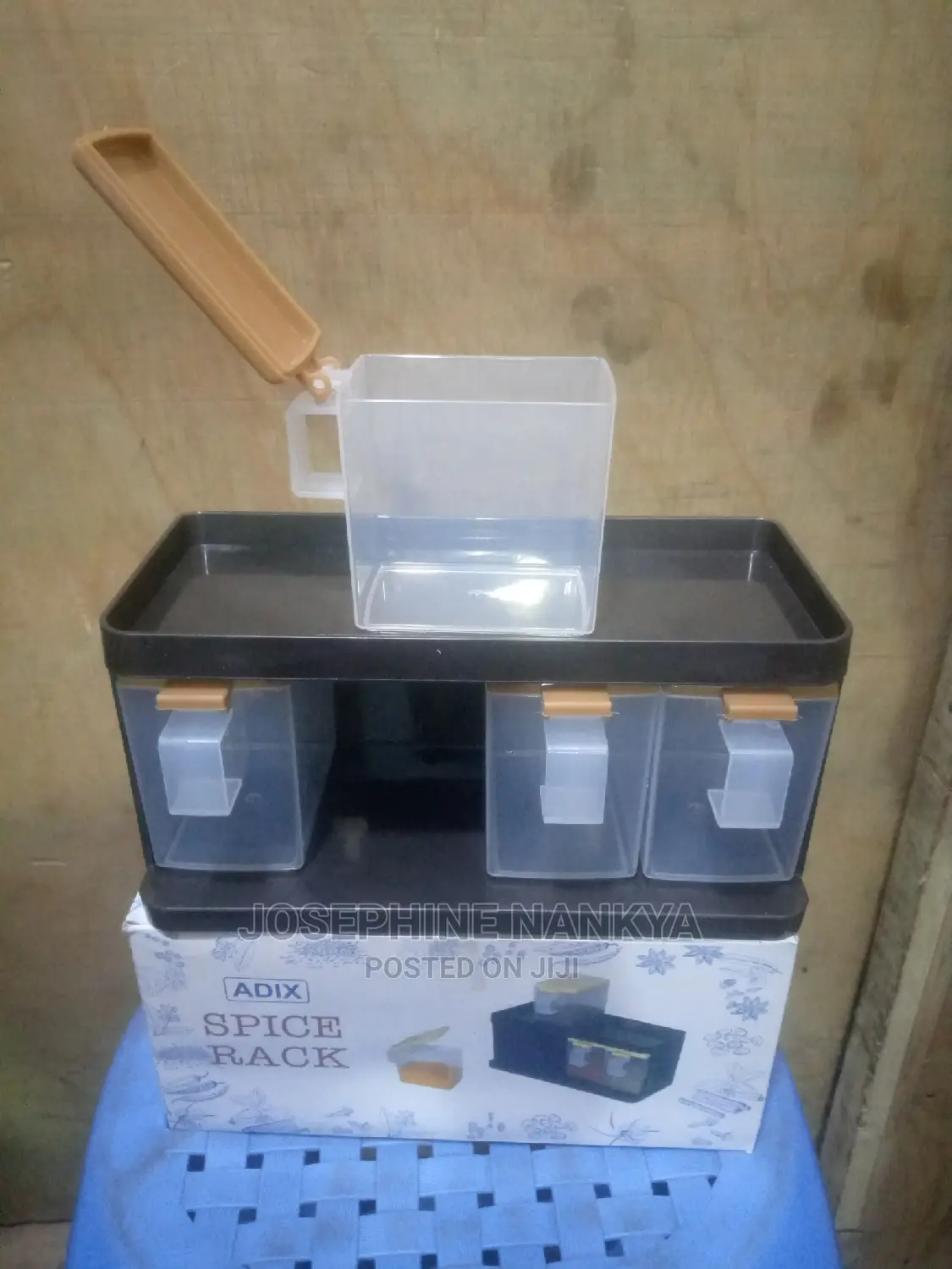 Spice Rack, With Four Storage Containef