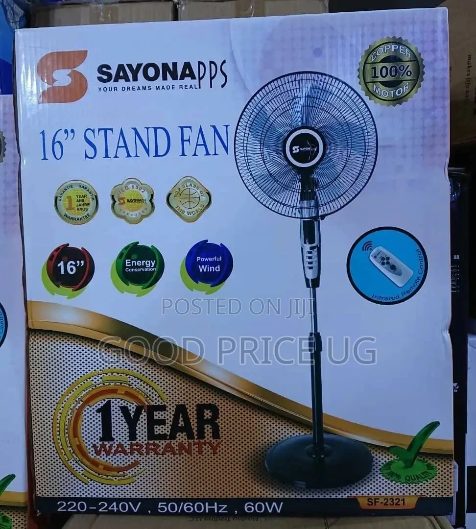 Sayona 16 Stand Fan With Remote