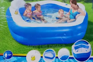 Photo - Inflatable Swimming Pool for Kids Above 6 Years Plus - Blue