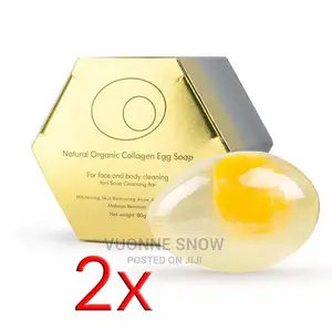 Photo - 2x Collagen Egg Yolk Whitening Face Soap Vitamin C and E