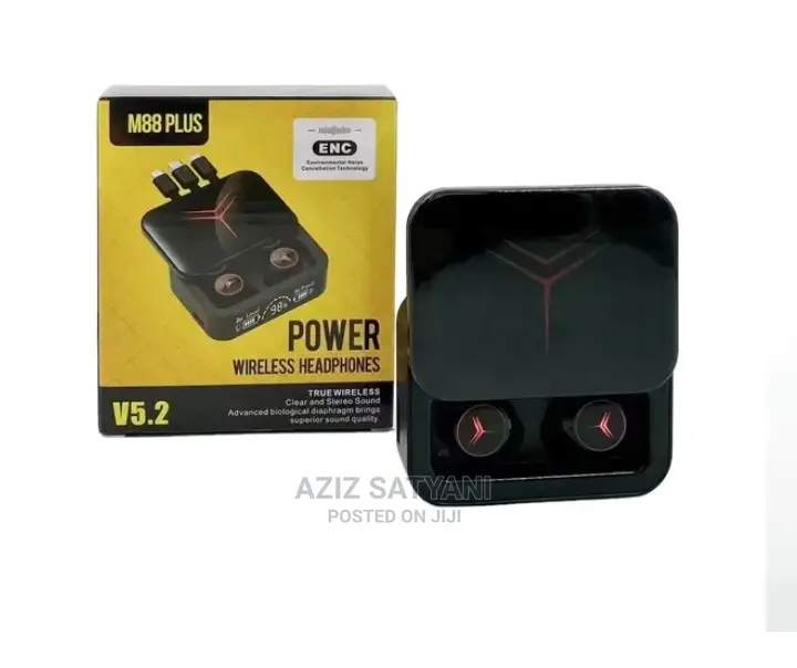 M88 PLUS Power Bank TWS Bluetooth 5.3 Wireless Earphone Best