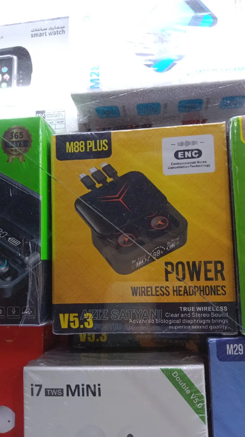 M88 PLUS Power Bank TWS Bluetooth 5.3 Wireless Earphone Best